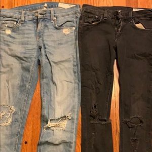 2 pairs of Rag & Bone Jeans